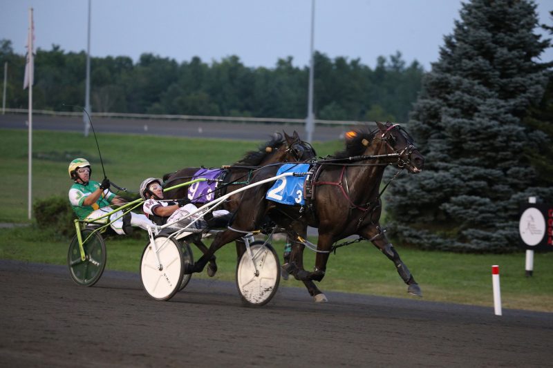 Jimmy Connor B winning an OSS Grassroots contest on Friday, August 20 at Woodbine Mohawk Park. 