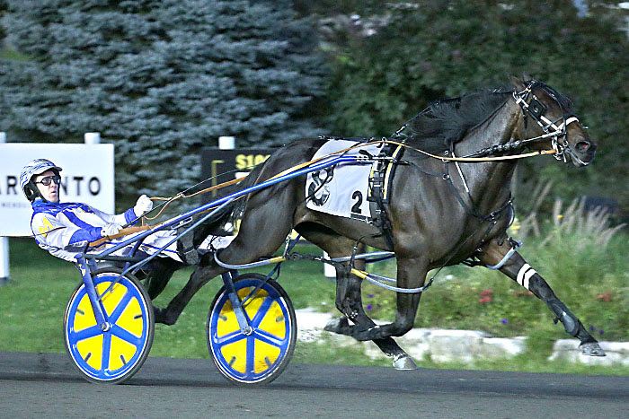 Prohibition Legal scores in the 2021 Shes A Great Lady elimination with driver James McDonald. (New Image Media)