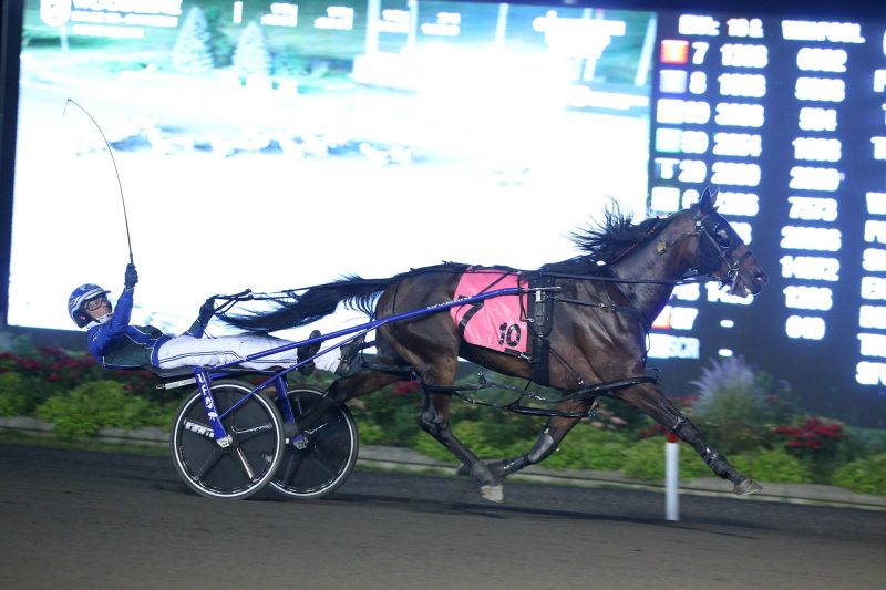 Allywag Hanover and Todd McCarthy winning the Canadian Pacing Derby on September 4.
