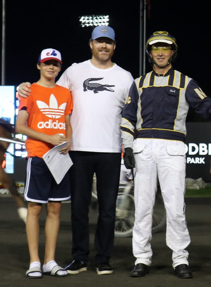 Steve Heimbecker (middle) hopes to spend plenty of time in the Mohawk Park winner's circle this season. (New Image Media)
