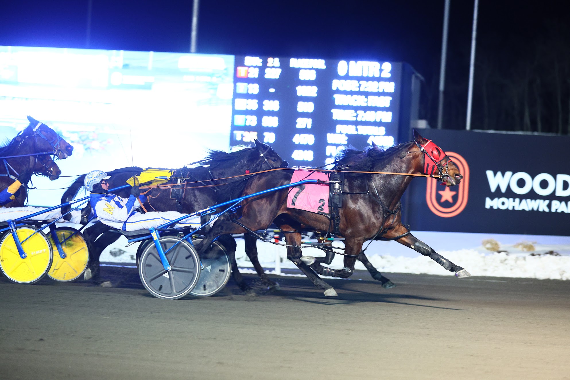At the finishline for Mero Pace at Woodbine Mohawk Park