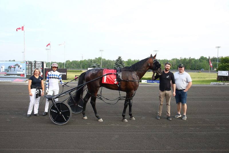 Christchurch and connections in the winner's circle after winning the first North Amercia Cup elimination on June 10, 2023 (New Image Media)
