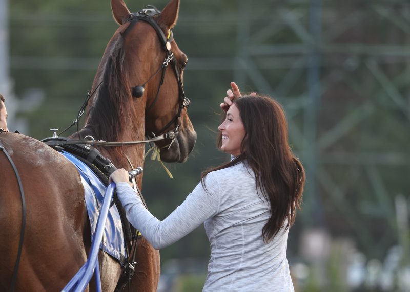 Desiree Jones and WHICHWAYTOTHEBEACH on August 19, 2023 at Woodbine Mohawk Park (New Image Media)