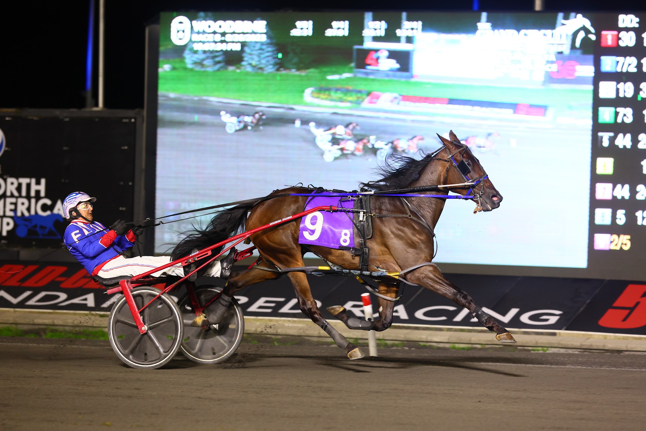 Funtime Bayama winning a division of the Nassagaweya Stakes on August 26, 2023. (New Image Media)