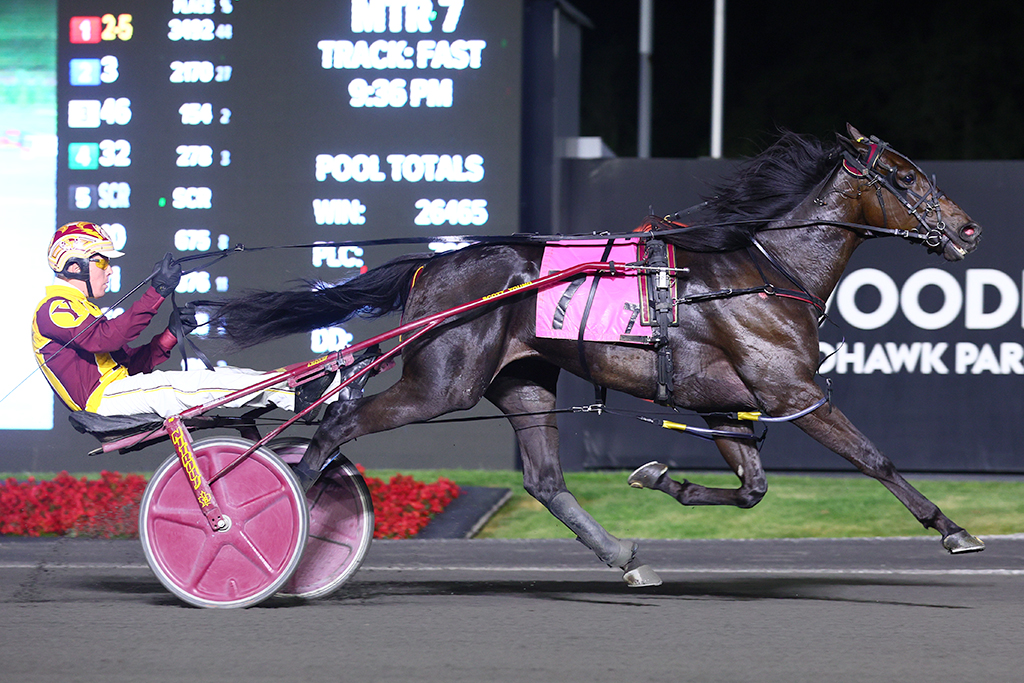 Tregaron and Scott Young winning the Millard Farms Series Final. (New Image Media)